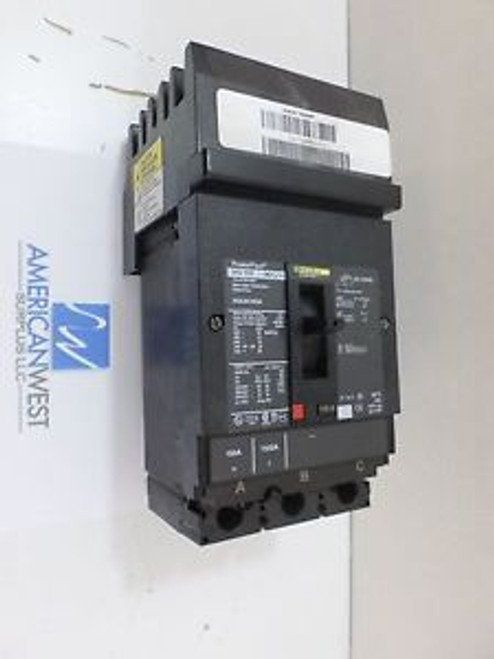 Square D HGA36150SA  150 amp PowerPact circuit breaker  no shunt  600v