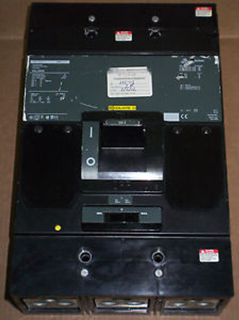 Square D MAL 3 pole 500 amp 600v MAL36500 Circuit Breaker Green Label