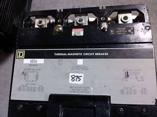 Square D Thermal Magnetic 600 Amp Circuit Breaker MHL36600