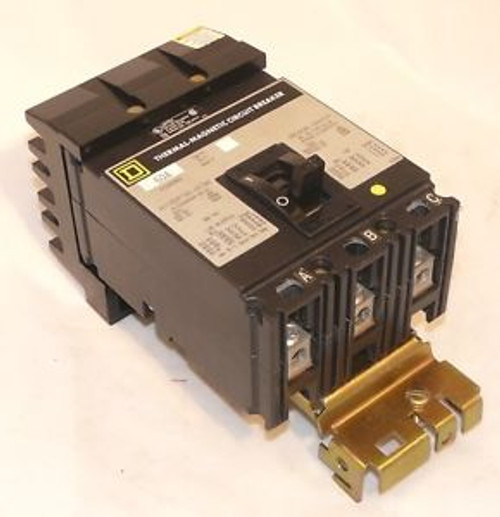 Used Square D SQD FC34100 3 Pole 100 Amp 480 Volt I Line Circuit Breaker