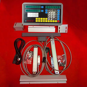 Precision 2 Axis Digital Readout For Milling Lathe Machine With Linear Scale New