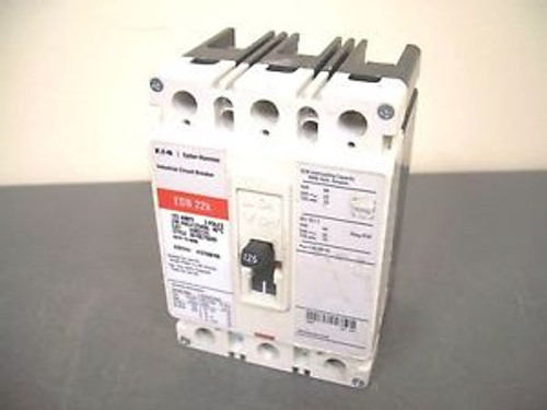 CUTLER-HAMMER CIRCUIT BREAKER CATEDB3125 125A/240V/3POLE