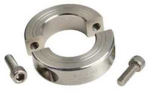 Ruland Manufacturing Msp-47E-Ss Shaft Collar, Clamp, 2Pc, 2-15/16 In, 303 Ss
