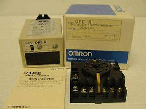 Omron Ope-A Photoelectric Switch Amplifier 120/240Vac Made In Japan