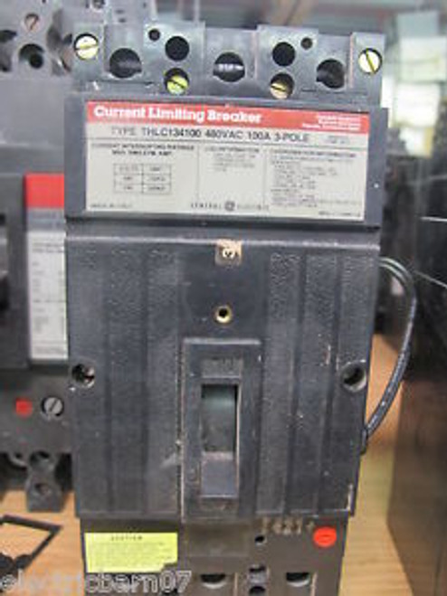 GE THLC134100 100 Amp Current Limiting Breaker w/Shunt Trip