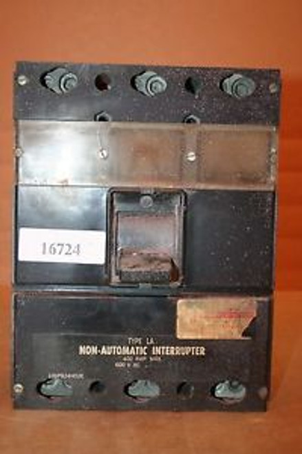 Westinghouse Circuit Breaker LA3400SN, 400 Amp 16724