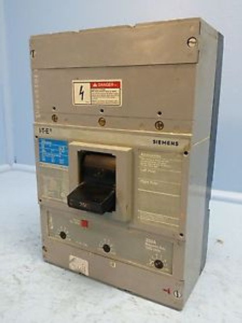 I-T-E Siemens JXD63B250 250 Amp Circuit Breaker 250A Trip 600V Type JXD6 JXD ITE