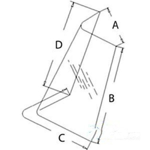 Case Ih Corner Rear Glass (Rh) For Models 3220, 3230, 4210, 4220, 4230, 4240, 58