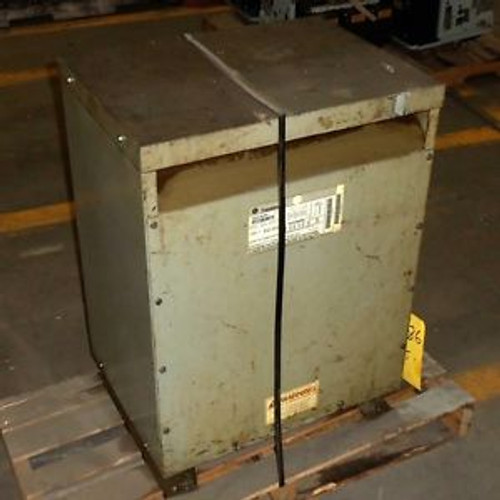 GENERAL ELECTRIC TYPE QL 45KVA, 480 TO 208/120VAC, 3-PHASE TRANSFORMER 9T23B3873