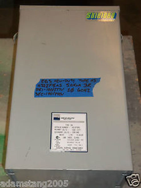 EGS HS HS12F5AS TRANSFORMER 5KVA 120v/277v-120v/240v SINGLE 1 PHASE 60HZ 3R