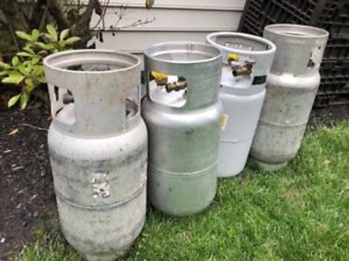 Forklift Lp Propane Tanks 33.5 Lbs - (3) Aluminum  (1) Steel