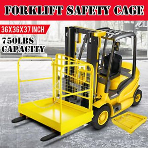 3636 Forklift Work Platform Safety Cage Stability Collapsible 3636Inch