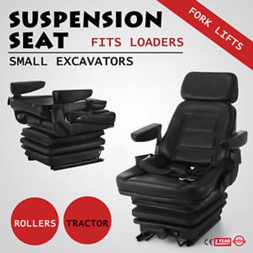 Suspension Seat Tractor Forklift Excavator Ldeal For Backhoes  With Seat Belt