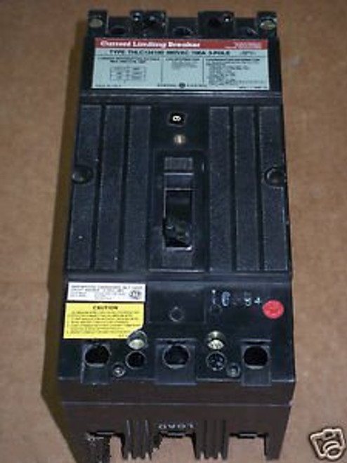 General Electric THLC 3 pole 100 amp 480v THLC134100 Circuit Breaker GE Chipped