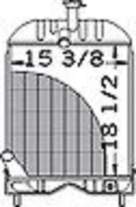 Massey Ferguson Radiator 1680547M92 Fits Models 20D,20E,20F,30E,30H,40E