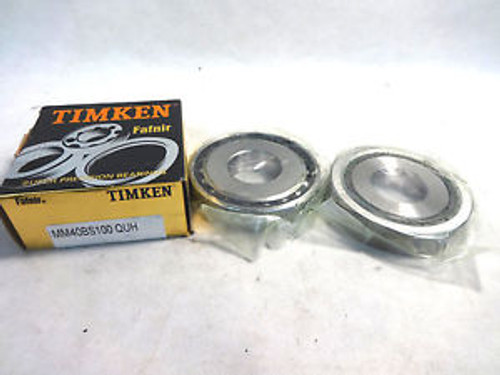 New Pack Of 2 Timken Mm40Bs100 Quh Super Precision Bearing