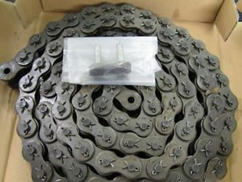 Link Belt #100 Roller Chain 100 Ptc 1-1/4 Pitch Cottered 10 Feet,W Connect Link