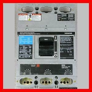 Siemens LXD63B600 Circuit Breaker, 600 Amp, 35 kAIR, Used