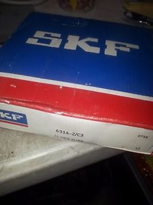 Skf 6314Z 6314-Z/C3 Sealed Ball Bearing New