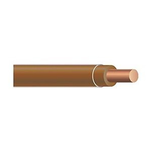 Building Wire, Thhn, 10 Awg, Brown, 500Ft