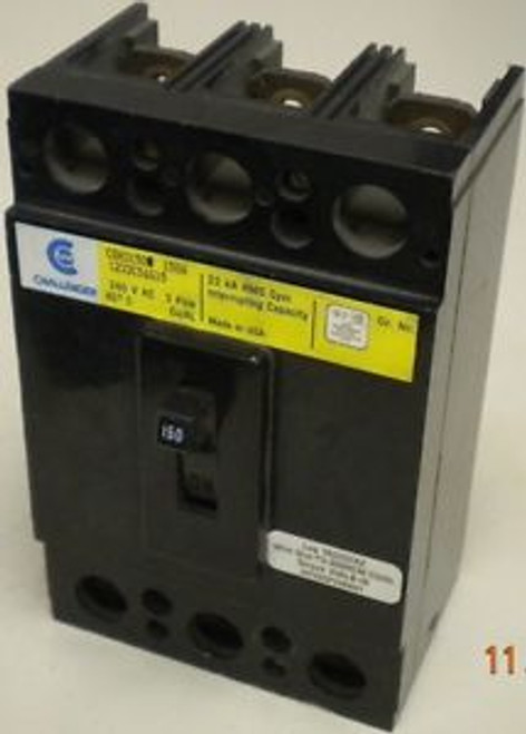 CHALLENGER CDH3150 240 VAC  150 Amp  3 Pole CIRCUIT BREAKER