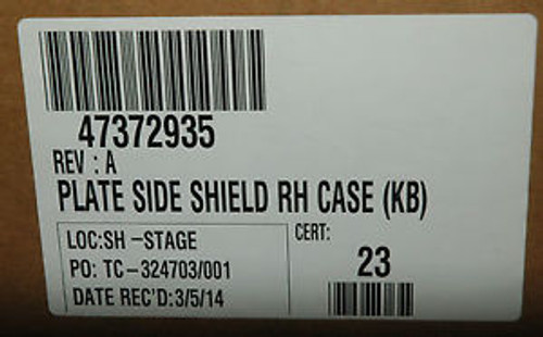 Case Ih Agriculture Part # 47372935  Plate Side Shield Rh Case Kb