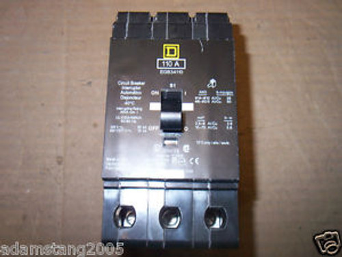 SQUARE D EGB EGB34110 3 POLE 480V 110 AMP BREAKER