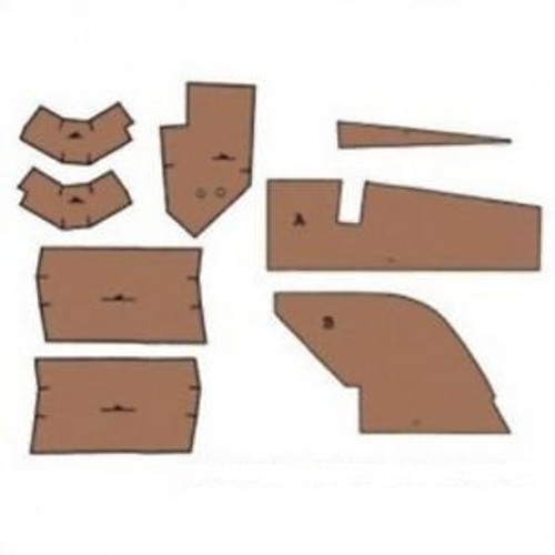 Allis Chalmers Cab Kit Without Headliner Fits 8000 (Saddle Tan) Cd8001