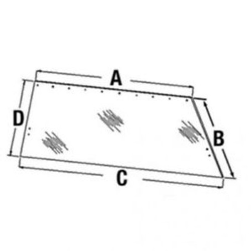 Cab Glass - Rear Window Allis Chalmers 8010 8070 4W-220 8050 8030 4W-305