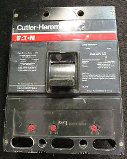 Cutler-Hammer 360500A Circuit Breaker 500 Amp 3 Pole (No Lugs)
