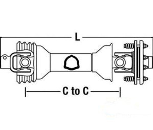 50034244 Bush Hog Complete Driveline For Model Sq172