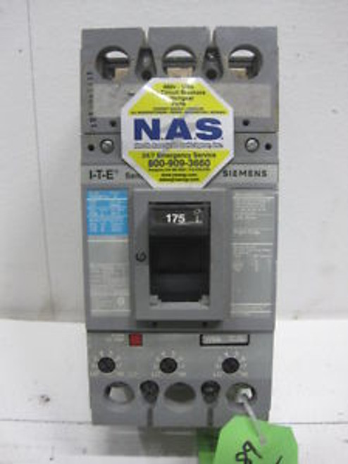 ITE/Siemens FXD63B175 circuit breaker 175 amp 600 volt TESTED