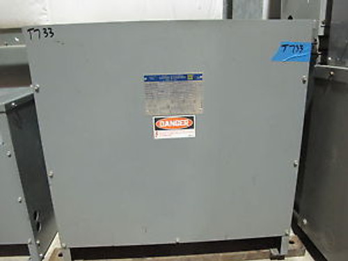 Square D 30 KVA 3 Phase 480 X 120/208 Volt Transformer - T733