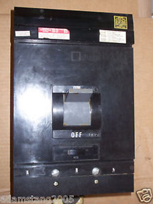 Square D MH MH36600 3 pole 600v 600 amp Circuit Breaker MA Black