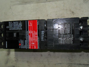 (Q2-4) 1 SIEMENS CED63B100 100AMP CIRCUIT BREAKER CURRENT LIMITING