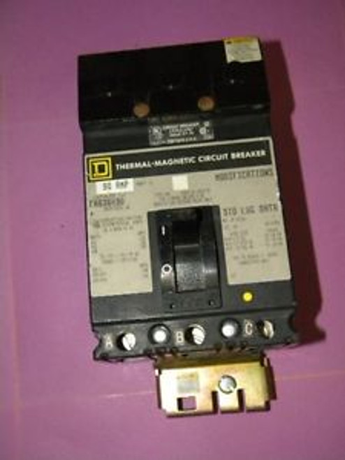 Square D FAB36090 Thermal Magnetic Circuit Breaker 90A