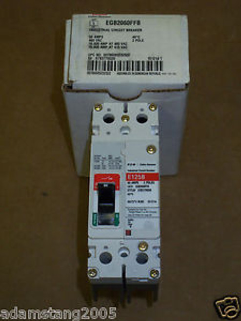 NEW EATON Cutler Hammer E125B  2 pole 60 amp 480v EGB2060FFB Circuit Breaker