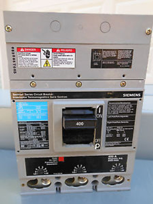 Siemens JXD63B400 3p 400a 600v JXD6-A  panel board circuit breaker 1yr warranty