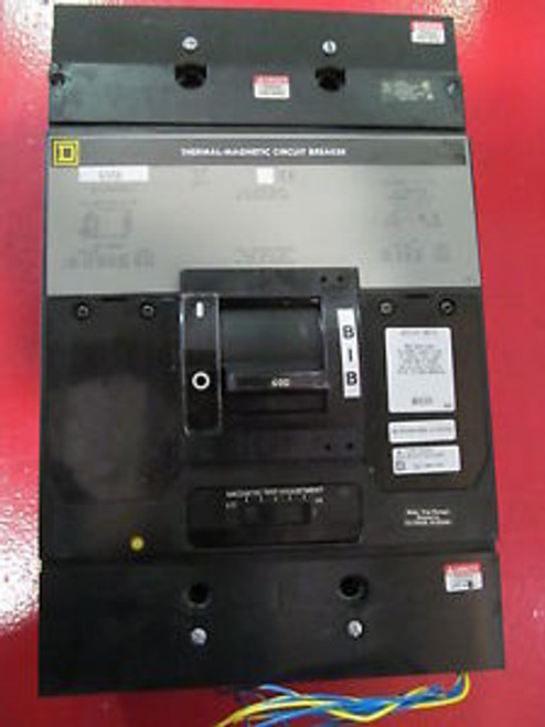 Square D MHL366001685 Circuit Breaker 600 Amp 600 V 3 Pole With Auxiliary