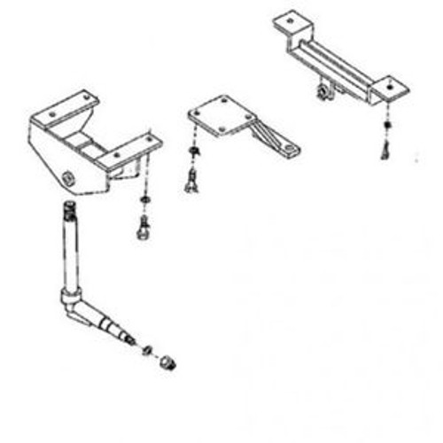 Heavy Duty Front Axle W/Hubs International 544