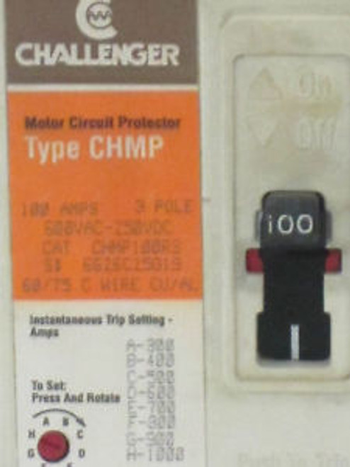 CHALLENGER CHMP100R3 3 Pole 100 Amp 600 Volt Circuit Breaker