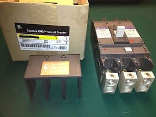 GE SGHA36AT0600 spectra series RMS  500a 600amp 600v 3pole circuit breaker