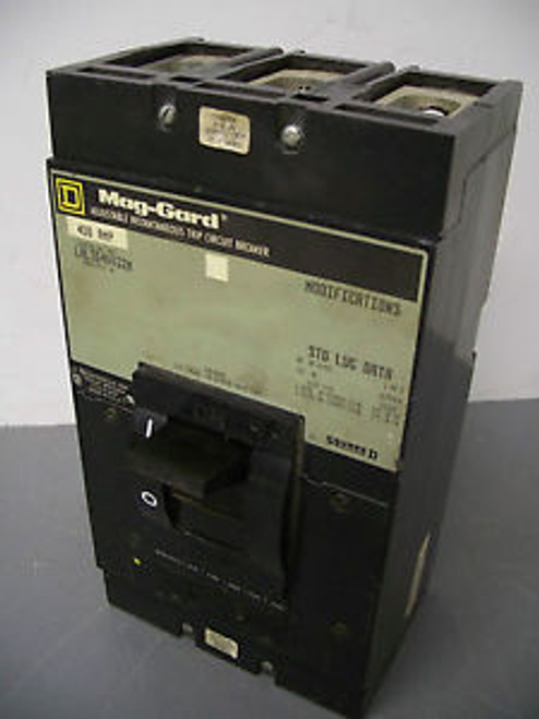 SQUARE D MAG-GARD CIRCUIT BREAKER CATLAL3640032M 400A/600V/3POLE