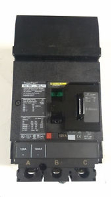 SQUARE D HJA36125YP HJA36125 YP CIRCUIT BREAKER 125A 3 POLE QTY-(1)