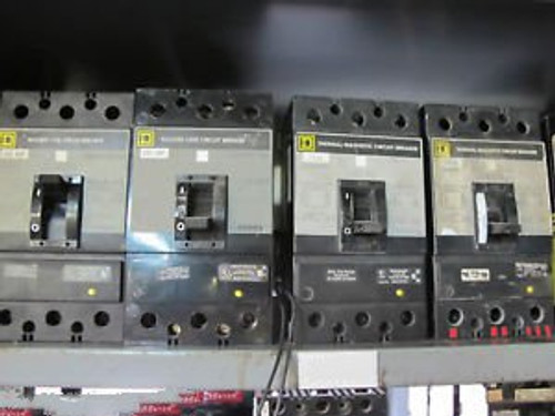 SQD KAL36125, 125 AMP, 3 POLE, Circuit Breaker