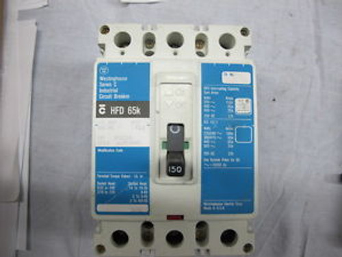 Westinghouse HFD3150 3 POLE 150 AMP 600 VOLT Circuit Breaker