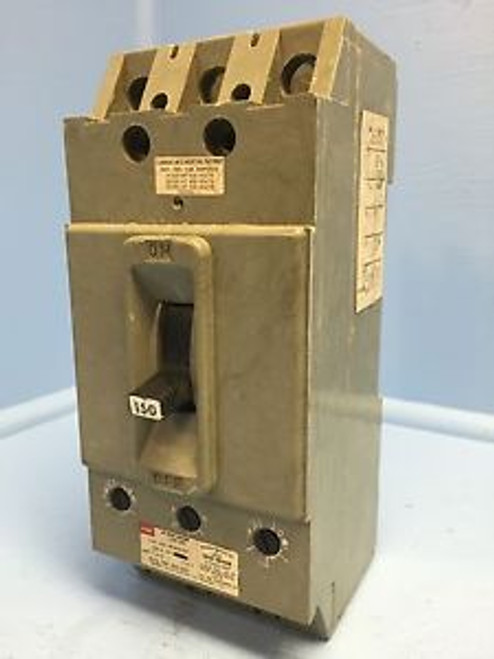 FPE HFJ631150 150 Amp AB Circuit Breaker Type HFJ 600V Federal Pacific 150A A