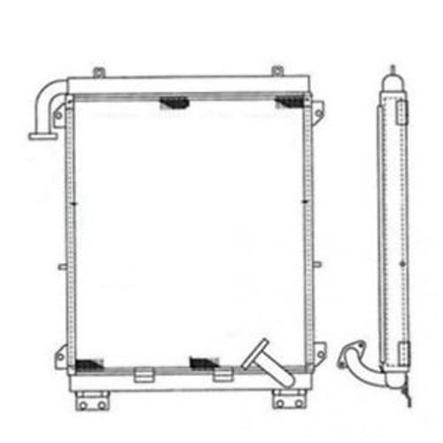 Oil Cooler Komatsu Pc220-6 Pc220-6Z Pc250Lc-6 Pc200-6 20Y0321121