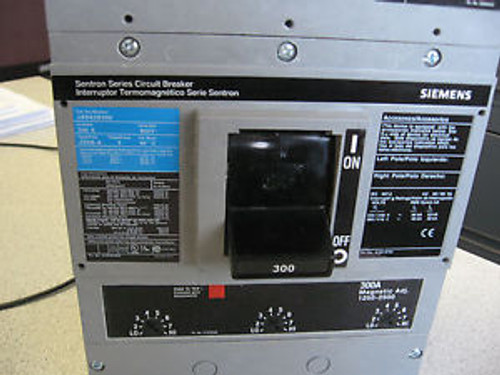 SIEMENS JDX63B300 circuit breaker with lugs  used