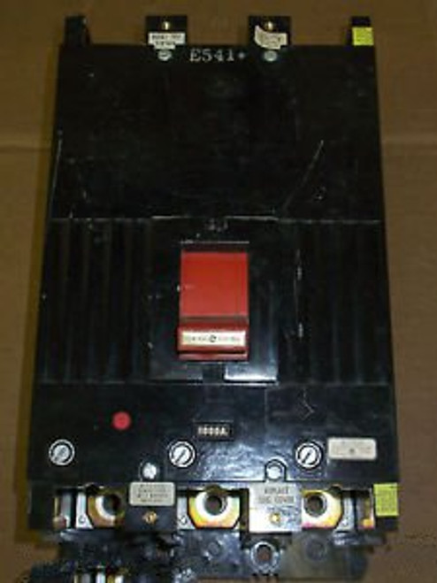 GE THKM3F 1200 AMP 600V 3 POLE 1000 AMP TRIP BREAKER